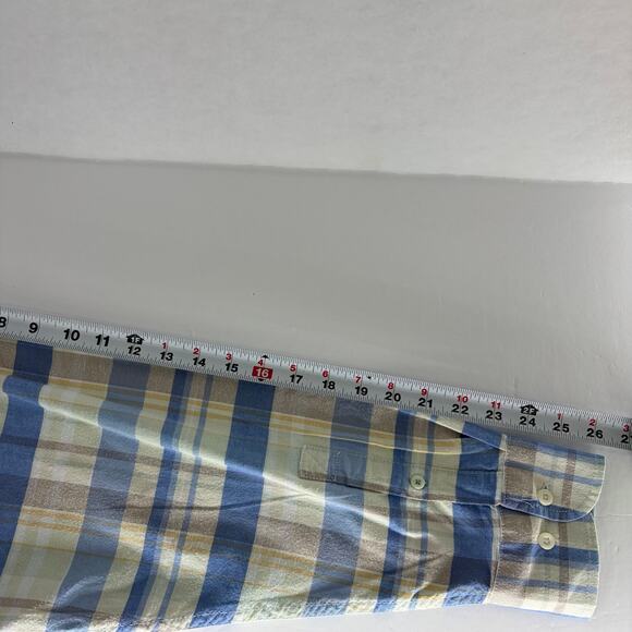 Tommy Bahama Mumbai Madras Plaid Cotton Blend Long Sleeve Shirt XL - Picture 5 of 12